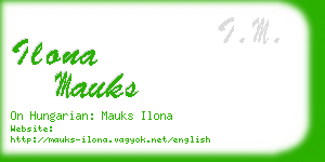 ilona mauks business card